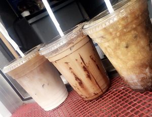 so many drinks at Java Ship Coffee - Food Truck in Reno