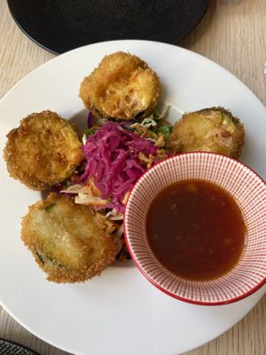 Friend zucchini   at Cafe Saigon in Saint-emilion