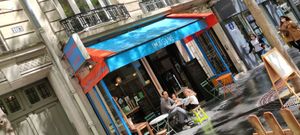 Facade at Imagine Café in Paris