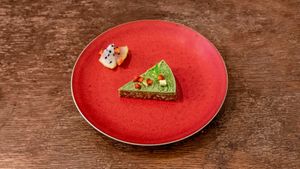 Pistachio matcha Island 🌱🍵 at Imagine Café in Paris