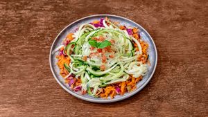 La pasta di zucchini 🍝🥒 at Imagine Café in Paris