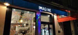 Facade at Imagine Café in Paris