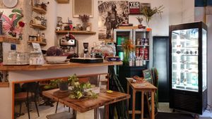 Interior at Imagine Café in Paris