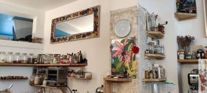 Decoration at Imagine Café in Paris