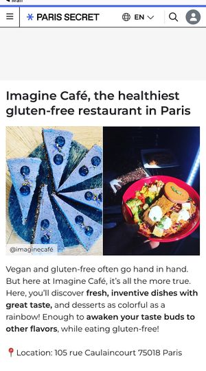 Kind review! 😍  at Imagine Café in Paris