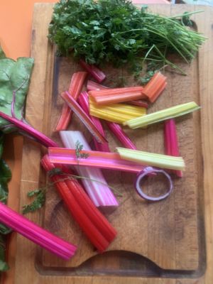 Swiss chard!   at Imagine Café in Paris