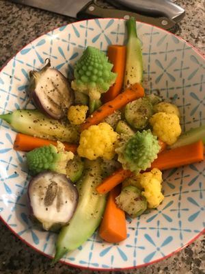 Veggies steam bowl- cooked in a Vitaliseur  at Imagine Café in Paris