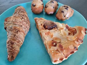 A selection of cakes and pastries at Be Kind Cafe in Geneva