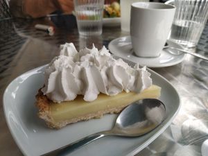 Lemon pie at Be Kind Cafe in Geneva