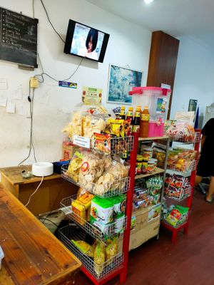 Vegan food stall at Vegan House in Jakarta