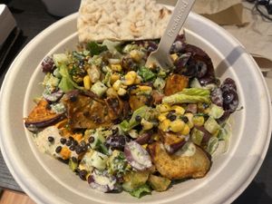 Salad and lentil bowl  at CAVA - Congress Ave in Austin