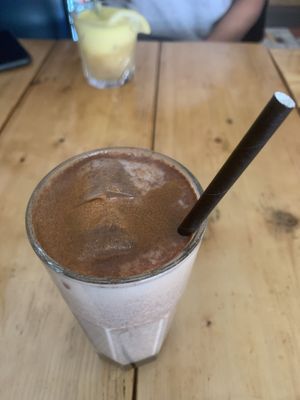 vegan chai latte  at Locals in Tilburg