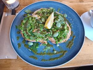 Avocado toast (vegan) at Locals in Tilburg