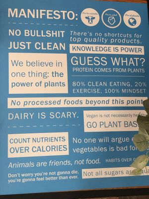 Their poster says it all! at Mora Mora - Polanco in Mexico City