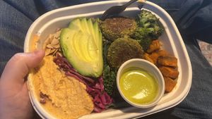 Some kind of hummus bowl. Don’t even remember. Sorry at Mora Mora - Polanco in Mexico City