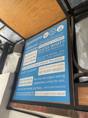 Plant Based Manifesto   at Mora Mora - Polanco in Mexico City