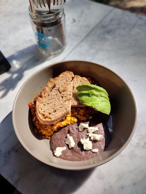 Scramble bowl at Mora Mora - Polanco in Mexico City