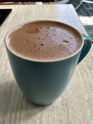Hot cacao  at Mora Mora - Polanco in Mexico City
