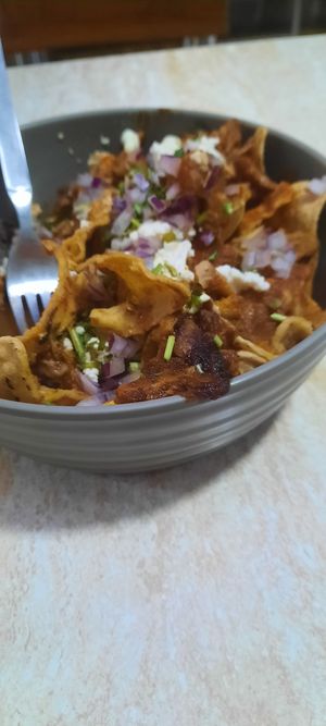 Birriaquiles!!! at Mora Mora - Polanco in Mexico City