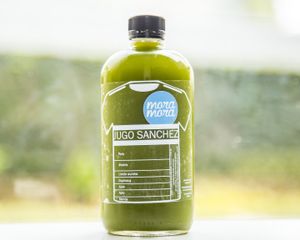 mint, pear, jicama, spinach, kale, celery and yellow lemon  at Mora Mora - Polanco in Mexico City