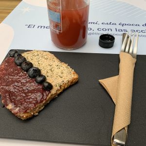 Peanut butter toast at Mora Mora - Polanco in Mexico City