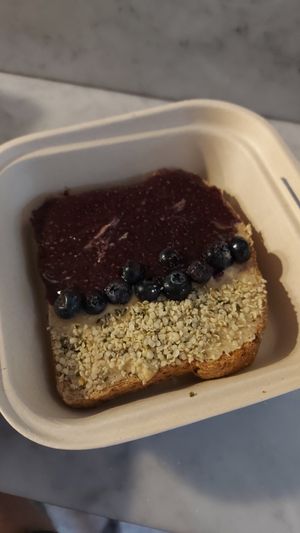 The peanut butter and jelly, it was just ok at Mora Mora - Roma in Mexico City