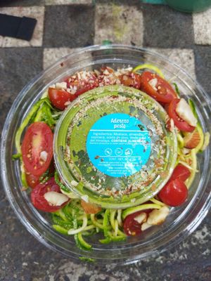 Zucchini al pesto at Mora Mora - Roma in Mexico City