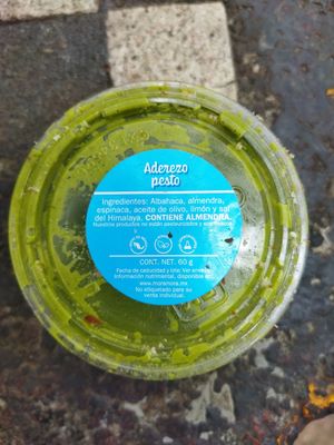 Aderezo que viene con zucchini al pesto at Mora Mora - Roma in Mexico City