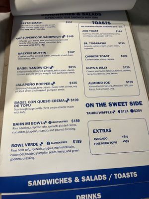 Menu 2 at Mora Mora - Roma in Mexico City