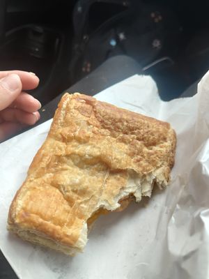 Curry pasty at Lee's Family Bakery in South Shields