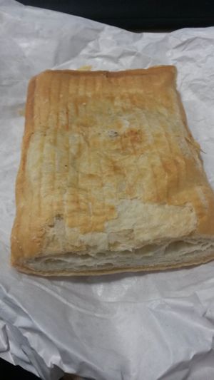 Vegan curry pasty  at Lee's Family Bakery in South Shields