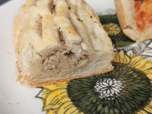 Sausage roll at Lee's Family Bakery in South Shields