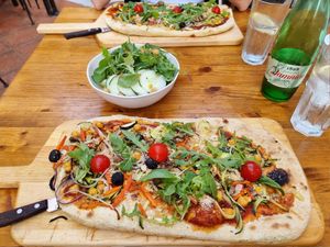 "Healty" vegan pizza at Konoba Andreja in Krk