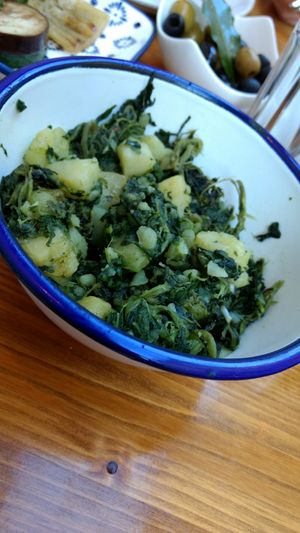 Mashed potatoes with mangold at Konoba Andreja in Krk