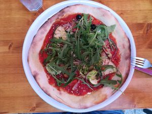 "HEALTHY" VEGAN PIZZA at Konoba Andreja in Krk