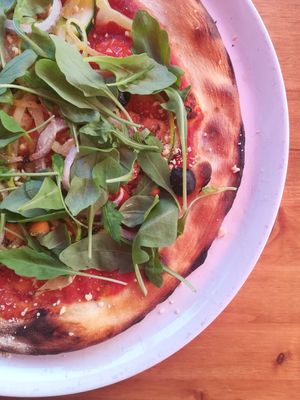 Vegan Healthy Pizza - soo good! at Konoba Andreja in Krk