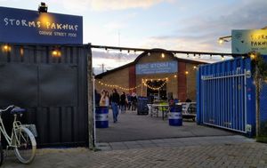 Old industrial hall at Falafelmate in Odense