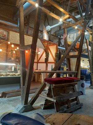 cozy seating at Falafelmate in Odense