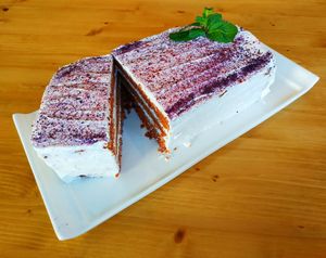 Red Velvet con succo di barbabietola at Melamangio in Mendrisio