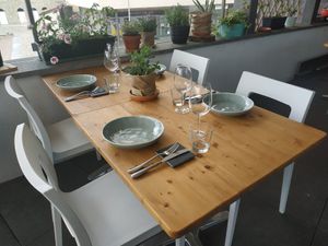 The terrace at Melamangio in Mendrisio