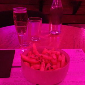 Miso chips and a glass of bubbly at Good Love in St Kilda