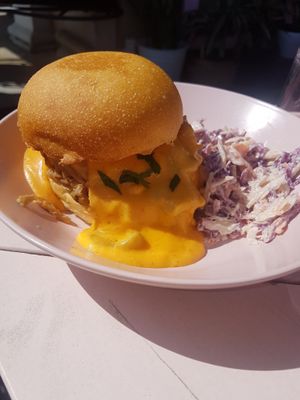 Jackfruit philly cheesesteak at Good Love in St Kilda