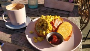 $10 basic breakfast and a coffee at Good Love in St Kilda
