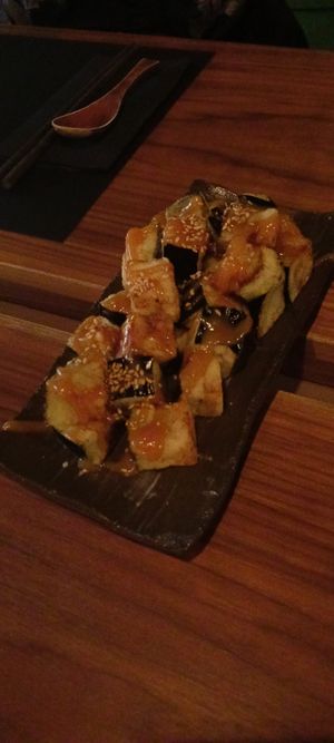 Nasu dengaku (melanzane in salsa di miso) at MaRamen in Padua