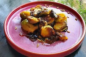 Brüssel sprouts with birch syrup  at The Juniper Bistro in Banff
