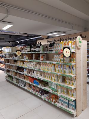 Bio/organic area at My Auchan - Columbano Bordalo Pinheiro in Lisbon