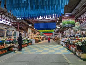 Interior at Marché Jean-Talon in Montreal