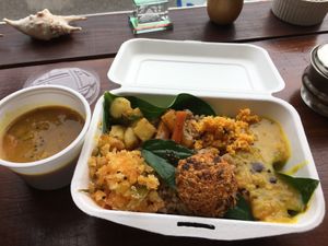 Bento box at Ananda Kitchen in Ishigaki