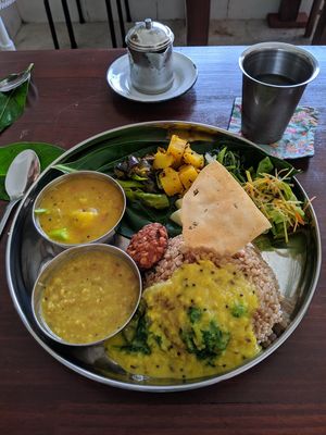 Vegan set meal at Ananda Kitchen in Ishigaki