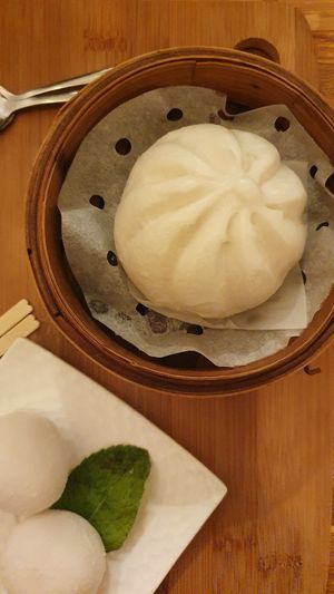 Bao with red bean paste (dessert) at Chez Ann in Paris